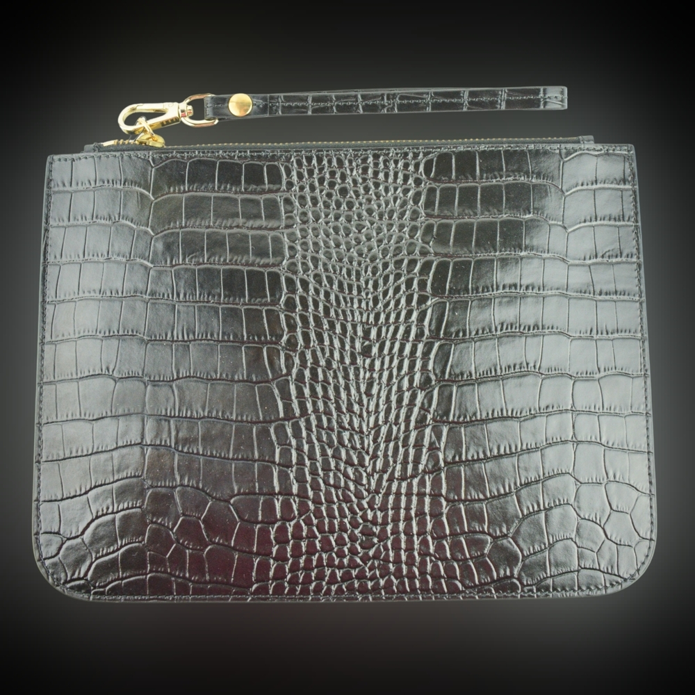 Nwt croc pouch wristlet